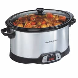 Hamilton Beach 8 Qt. Programmable Stainless Steel Slow Cooker with Timer and Temperature Settings thumbnail 5