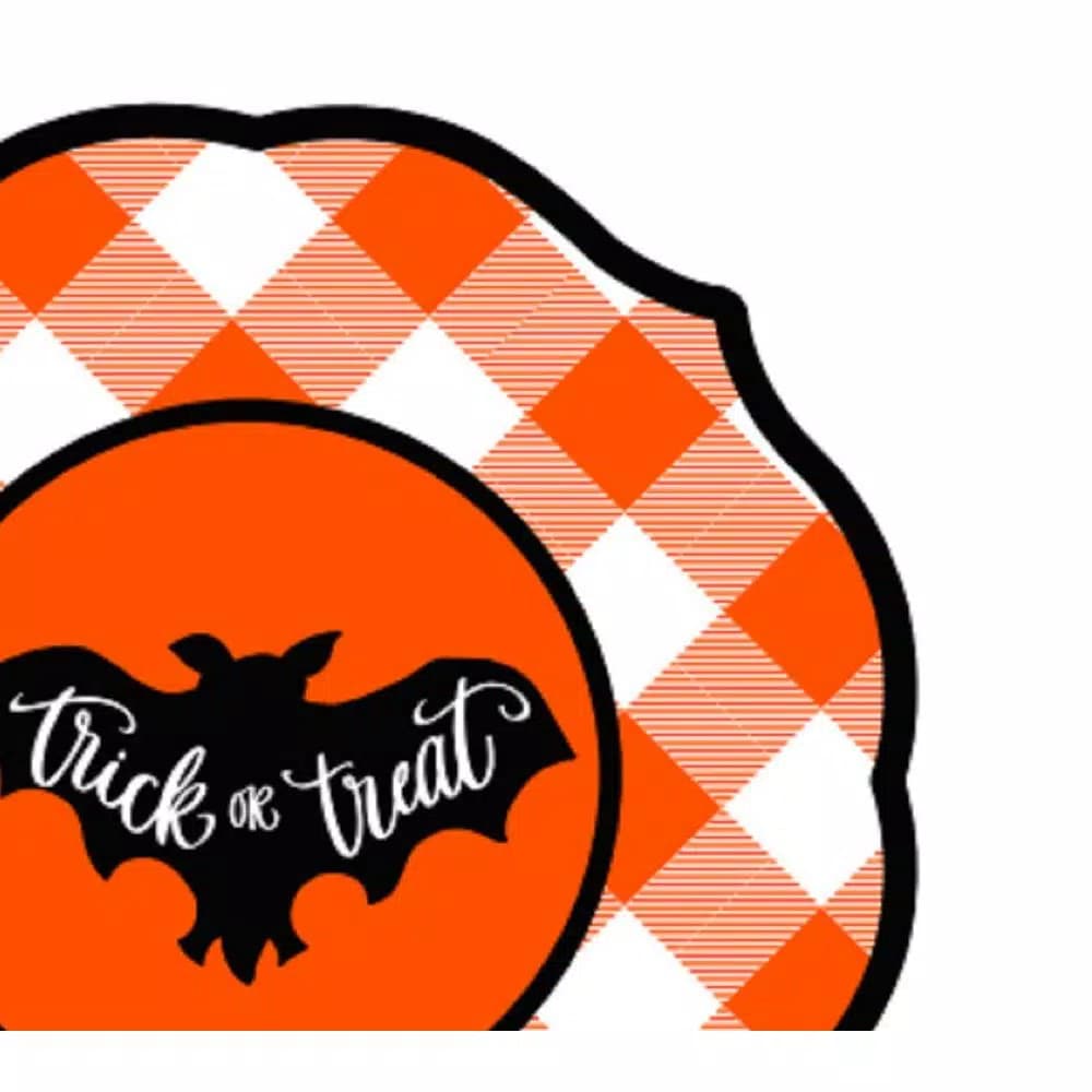 Sugar Plum Party SugarPlum Collection Boo Y'all Halloween Hexagon Paper Dinner Plates, 16-Piece Set
