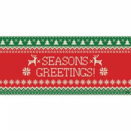 My Door Decor Santa's Reindeer Barn 7 ft. x 8 ft. Garage Door Mural thumbnail 1