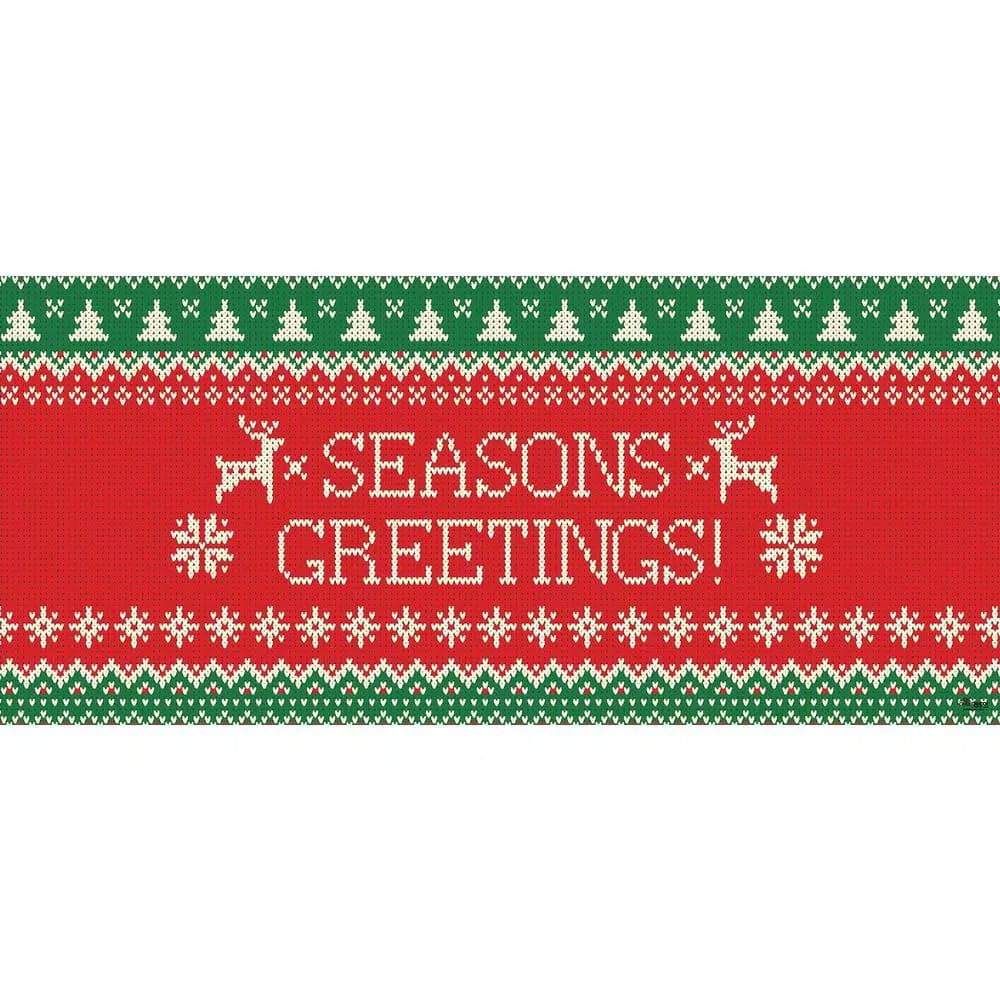 My Door Decor Santa's Reindeer Barn 7 ft. x 8 ft. Garage Door Mural
