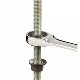 TEKTON 1/2 in. Stubby Ratcheting Combination Wrench, 6-Point Box End thumbnail 5