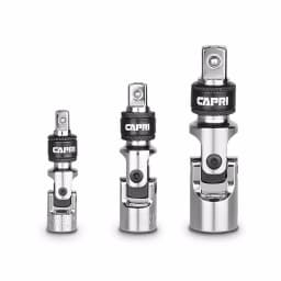 Capri Tools Quick Release Universal Joint Set, 3-Piece Chrome Vanadium Steel thumbnail 1