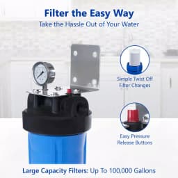 Express Water 1-Stage Whole House Sediment Water Filtration System with Pressure Gauge thumbnail 3
