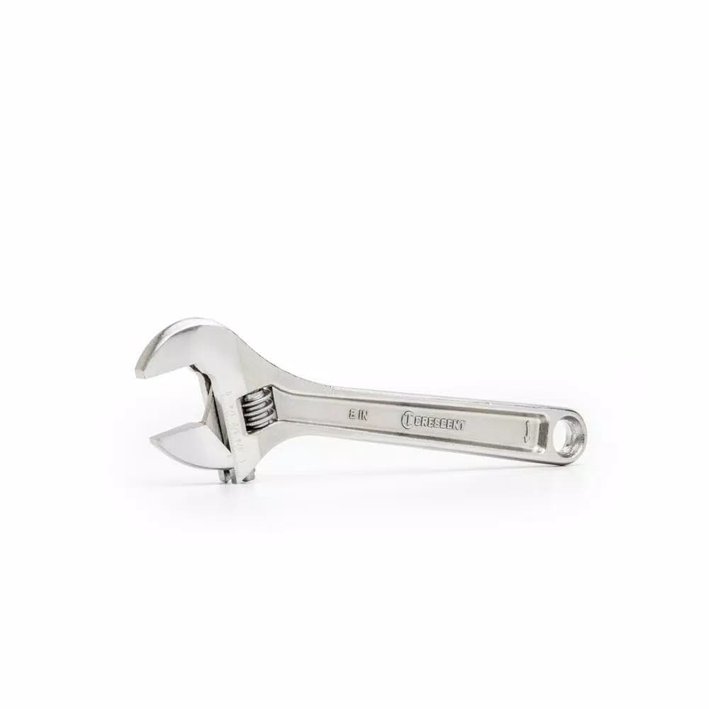 Crescent 8 in. Adjustable Wrench with Cushion Grip and Hex Jaw Design