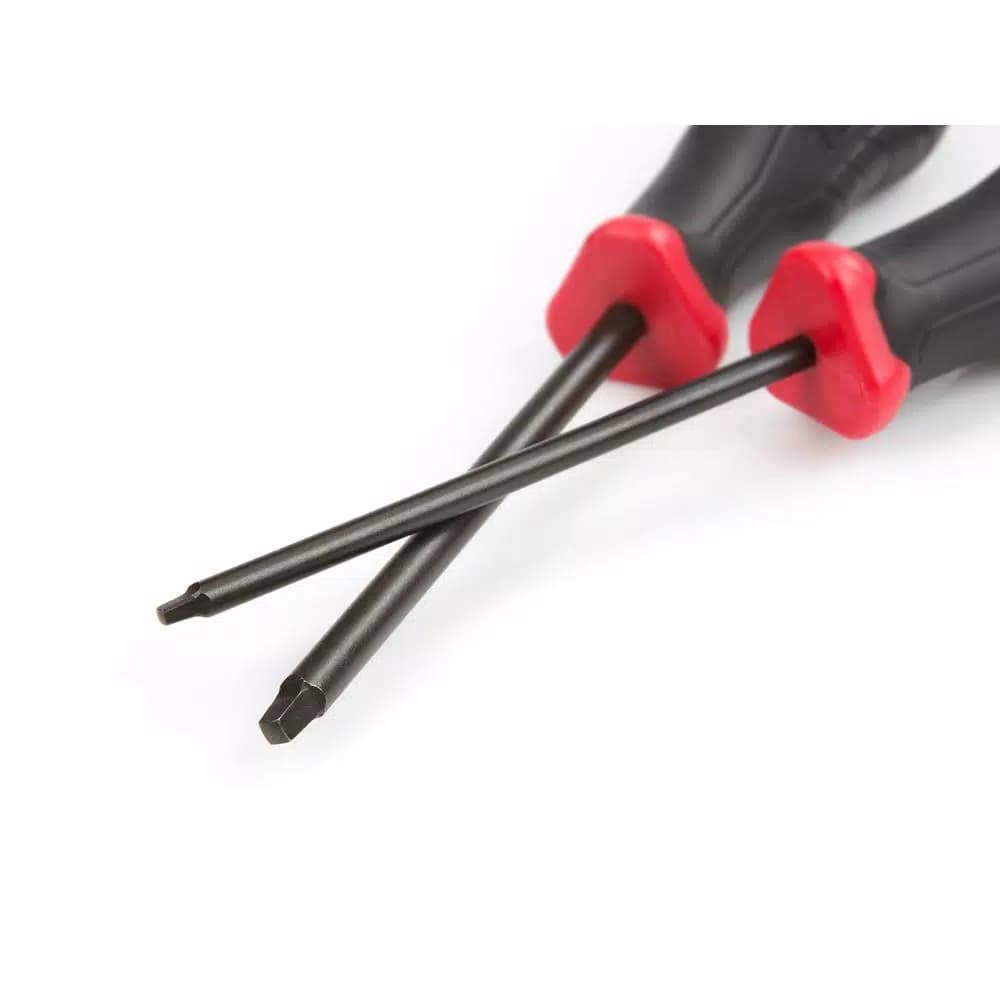 TEKTON 3-Piece Square Recess Screwdriver Set, Chrome Molybdenum Steel Blades