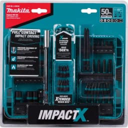 Makita ImpactX 50-Piece Impact Rated Driver Bit Set, S2 Steel Hex Shank thumbnail 10