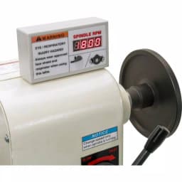 Shop Fox 16 in. x 46 in. 2 HP Wood Lathe with Stand and Digital Tachometer, 110-Volt thumbnail 6