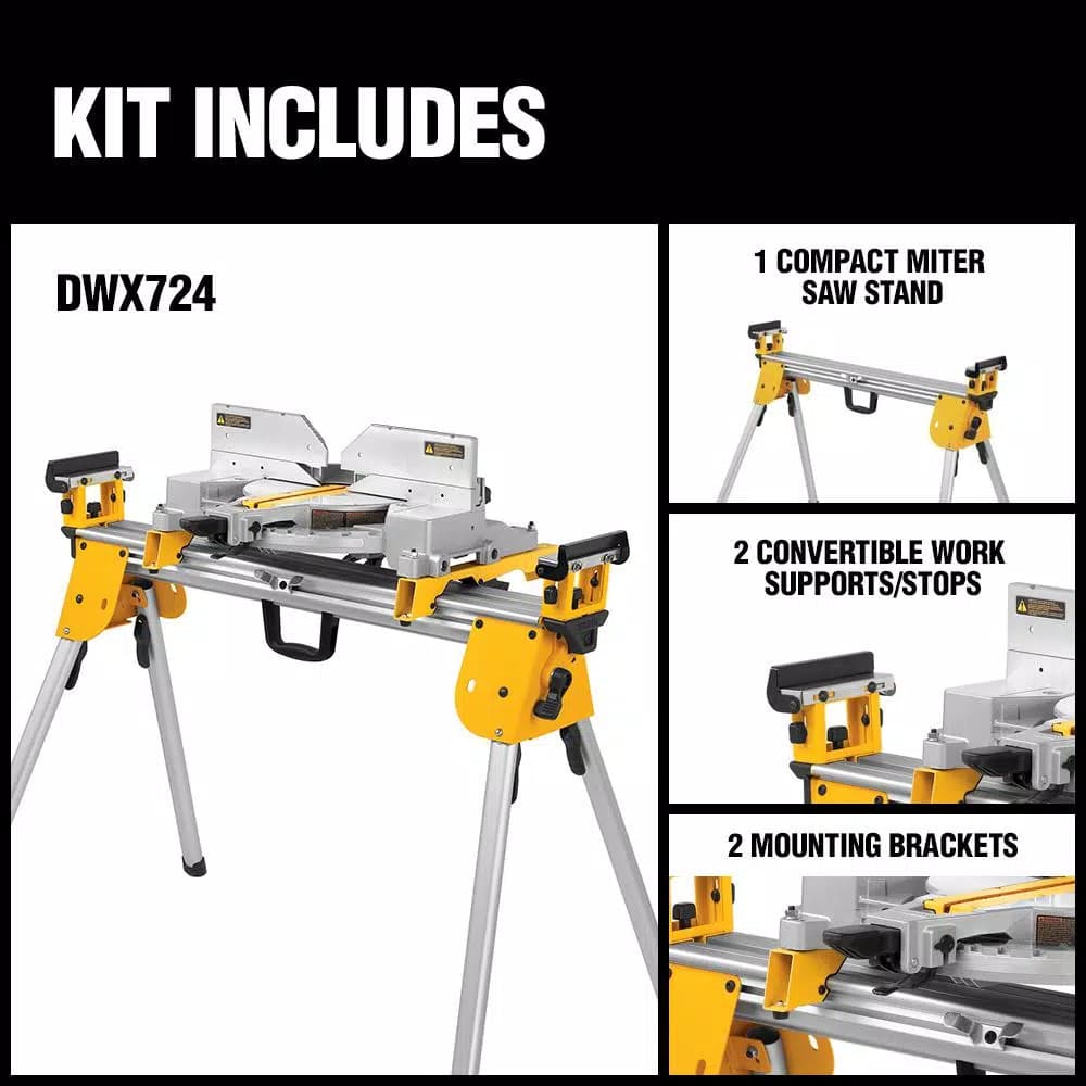 DEWALT Compact Miter Saw Stand, 500 lb. Capacity, Universal Design