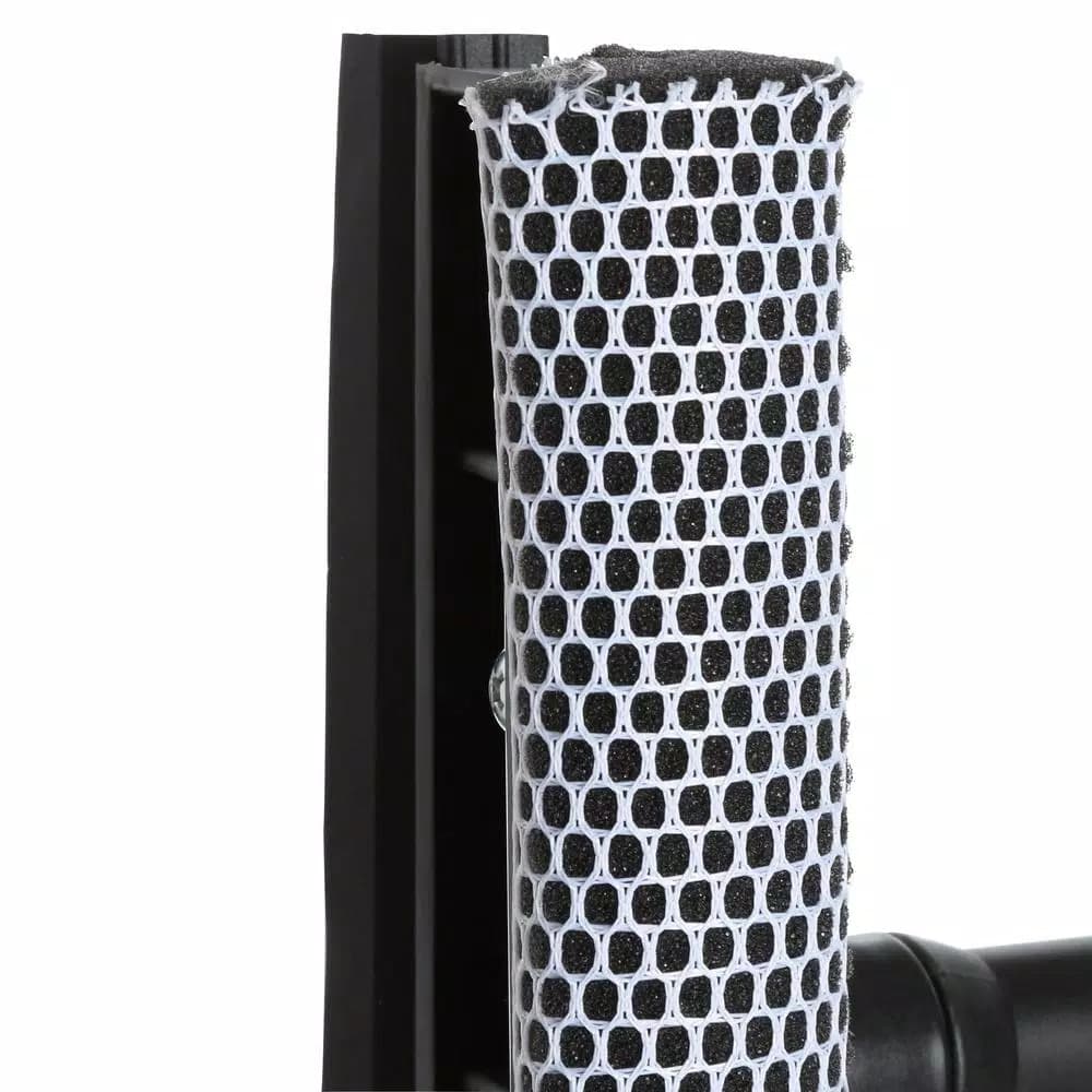 HDX 8 in. Auto Window Squeegee with 16 in. Plastic Handle and Heavy-Duty Mesh Scrubber
