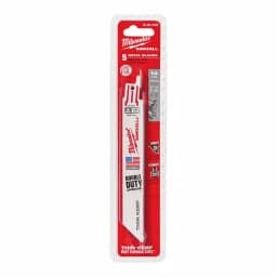 Milwaukee 6 in. 14 TPI Metal Cutting Reciprocating Saw Blades, 5-Pack thumbnail 3