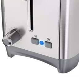 BLACK+DECKER 2-Slice Wide Slot Toaster, Black and Stainless Steel thumbnail 2