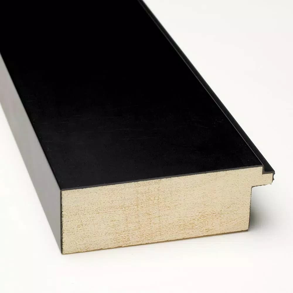 Amanti Art Corvino 41 in. W x 29 in. H Black Wood Framed Magnetic Memo Board