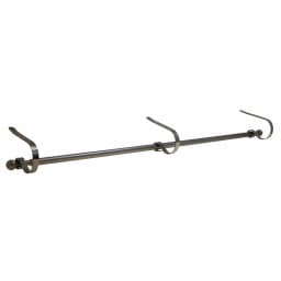 Haute Decor MantleClip Stocking Holder with Expandable Rod, Pewter Finish (4-Pack) thumbnail 1