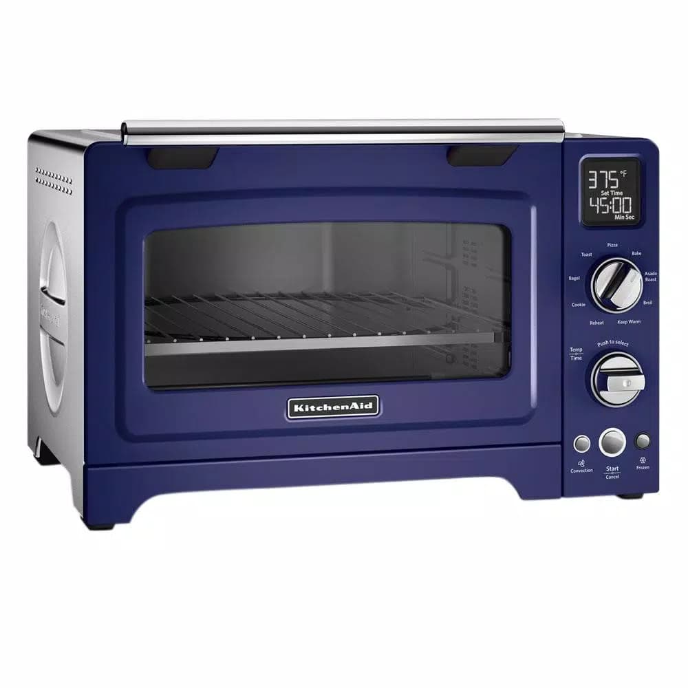 KitchenAid 12 in. Digital Countertop Convection Toaster Oven, 2000W, Cobalt Blue