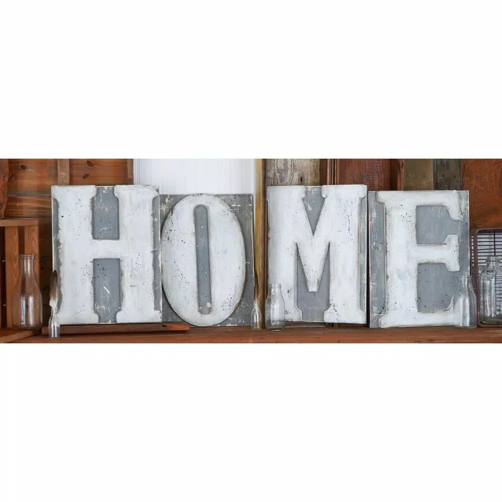 Jeff McWilliams Designs 23 in. Oversized Unfinished Wood Letter (M) - Industrial Style Wall Decor