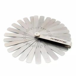 POWERTEC 26-Blade Feeler Gauge Set, 0.0015-0.025 in. Dual Marked Imperial and Metric thumbnail 1
