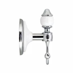 MODONA ARORA Double Robe and Towel Hook - White Porcelain and Polished Chrome thumbnail 3