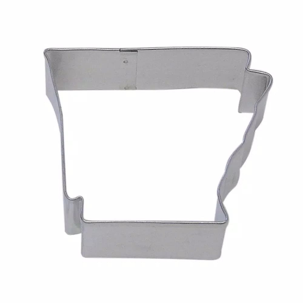 CybrTrayd-R&M 12-Piece Arkansas State Tinplated Steel Cookie Cutter & Recipe Set