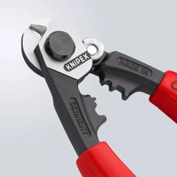 KNIPEX 7.5 in. Wire Rope Cutters with Comfort Grip Handles thumbnail 2