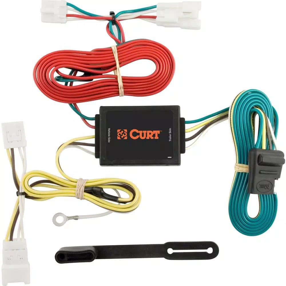 CURT Custom 4-Way Flat Trailer Wiring Harness for Hyundai Elantra, Sonata & Kia Optima