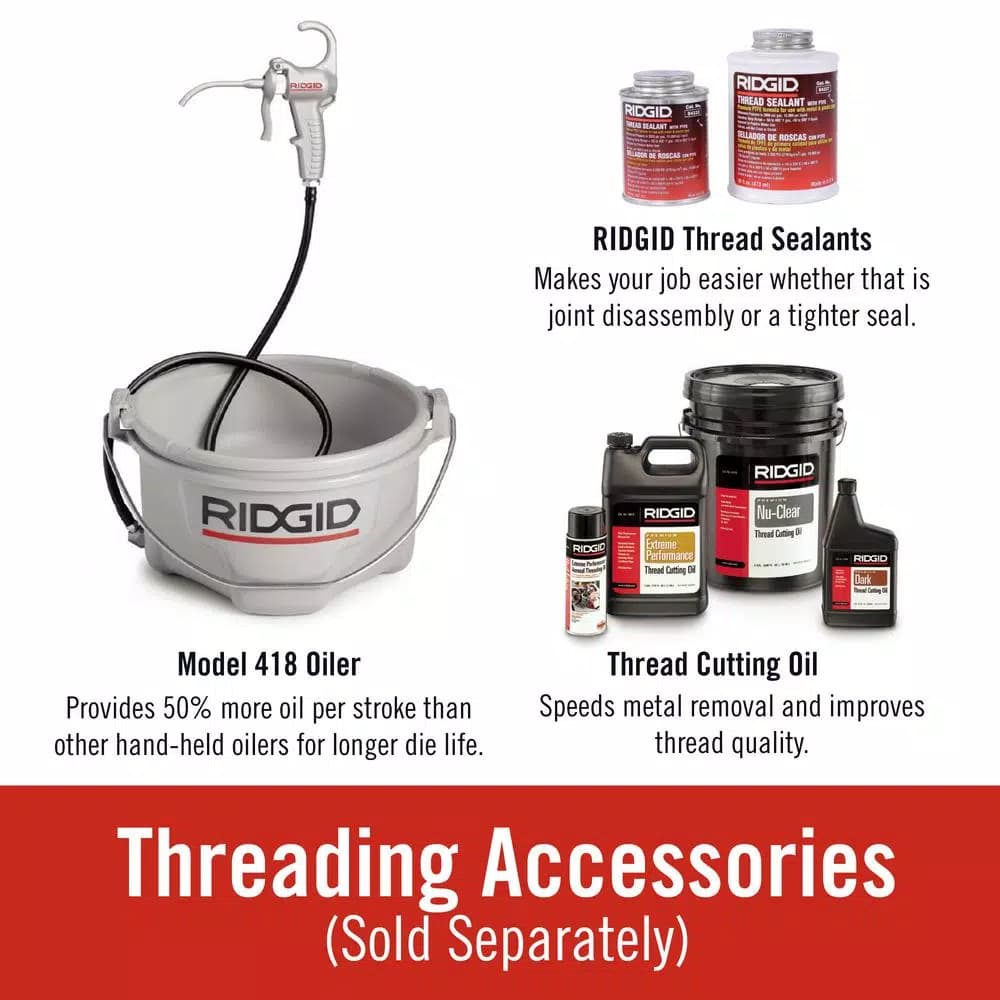 RIDGID OO-R 1/2 in. NPT Right-Hand 14 TPI Alloy Die Head