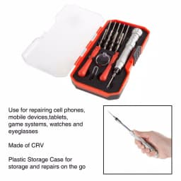 Stalwart 15-Piece Repair Tech Tool Kit with Precision Screwdrivers and Carrying Case thumbnail 5