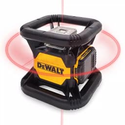 DEWALT 20V MAX Lithium-Ion Red Rotary Laser Level with Construction Tripod Bundle thumbnail 2