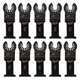 Milwaukee 1-3/8 in. High Carbon Steel Universal Fit Wood Oscillating Multi-Tool Blade, 10-Pack thumbnail 6