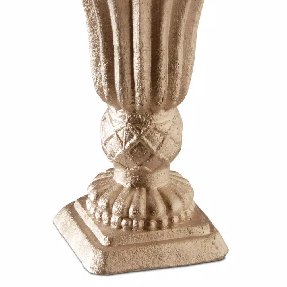 Unbranded 17 in. Gold and Pearl Easter Egg Tree Topiary with Ceramic Urn Base