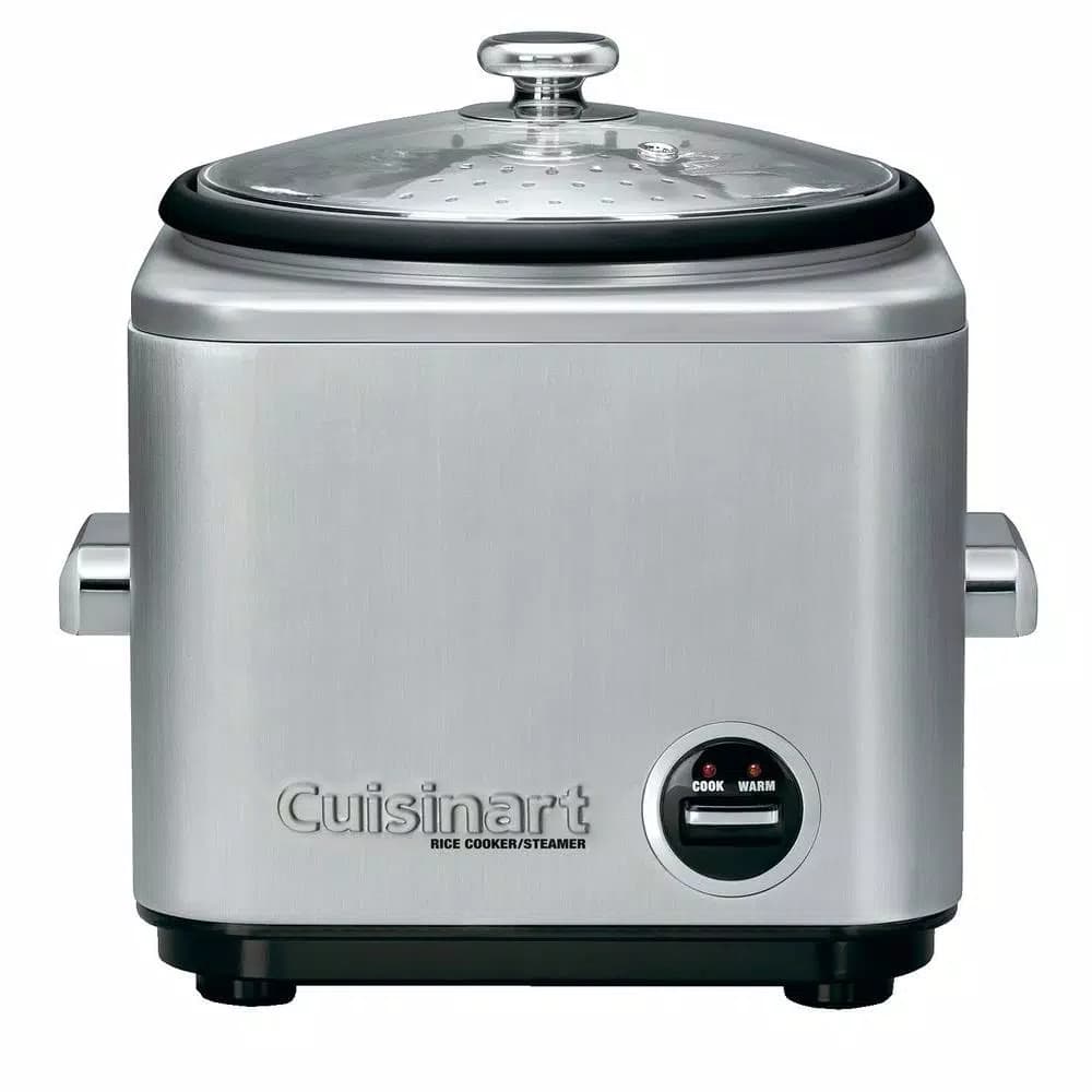 Cuisinart CRC-800 8-Cup Stainless Steel Rice Cooker with Steaming Tray