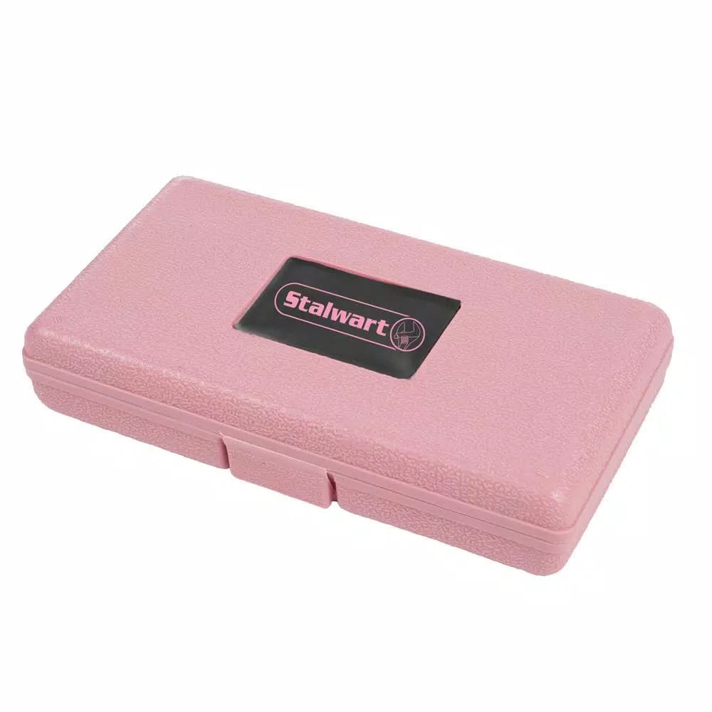 Stalwart 7-Piece Pink Multipurpose Tool Kit for Home, Office, and Car