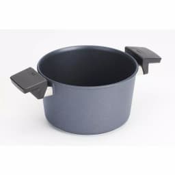 Woll Diamond Lite Induction 3.2 Qt. Cast Aluminum Nonstick Stock Pot with Glass Lid, Gray thumbnail 2