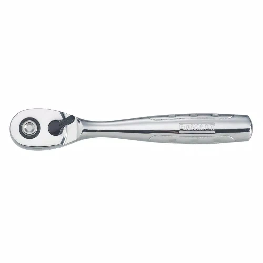 DEWALT 3/8 in. Drive Pear Head Ratchet, 72-Tooth Chrome Vanadium Steel