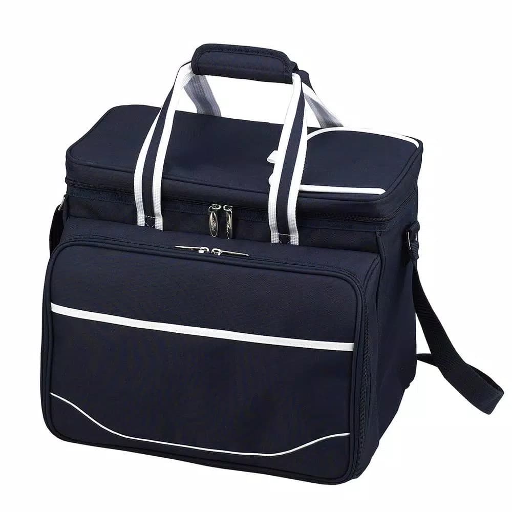 Unbranded Picnic at Ascot Deluxe Picnic Cooler Set for 4 - Bold Navy