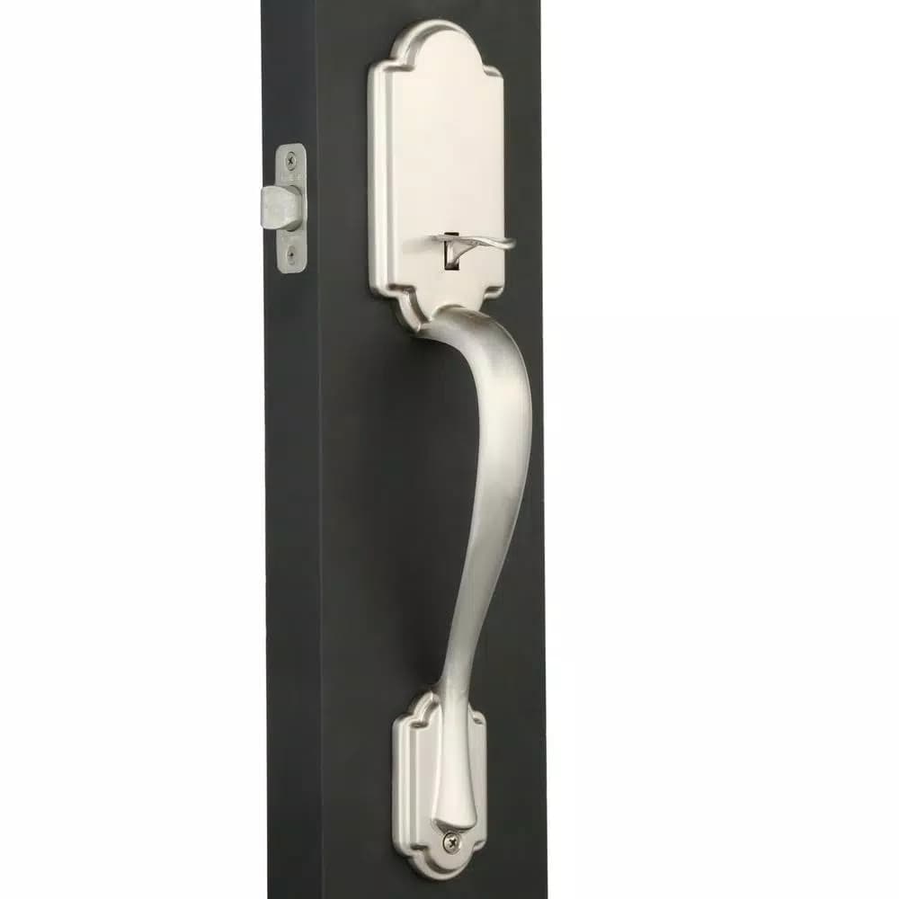 Kwikset Arlington Satin Nickel Entry Door Lever, Right-Handed, Handleset Only