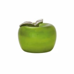 LITTON LANE Modern Reflections 11 x 9 in. Emerald Green Ceramic Decorative Apple Sculpture thumbnail 2