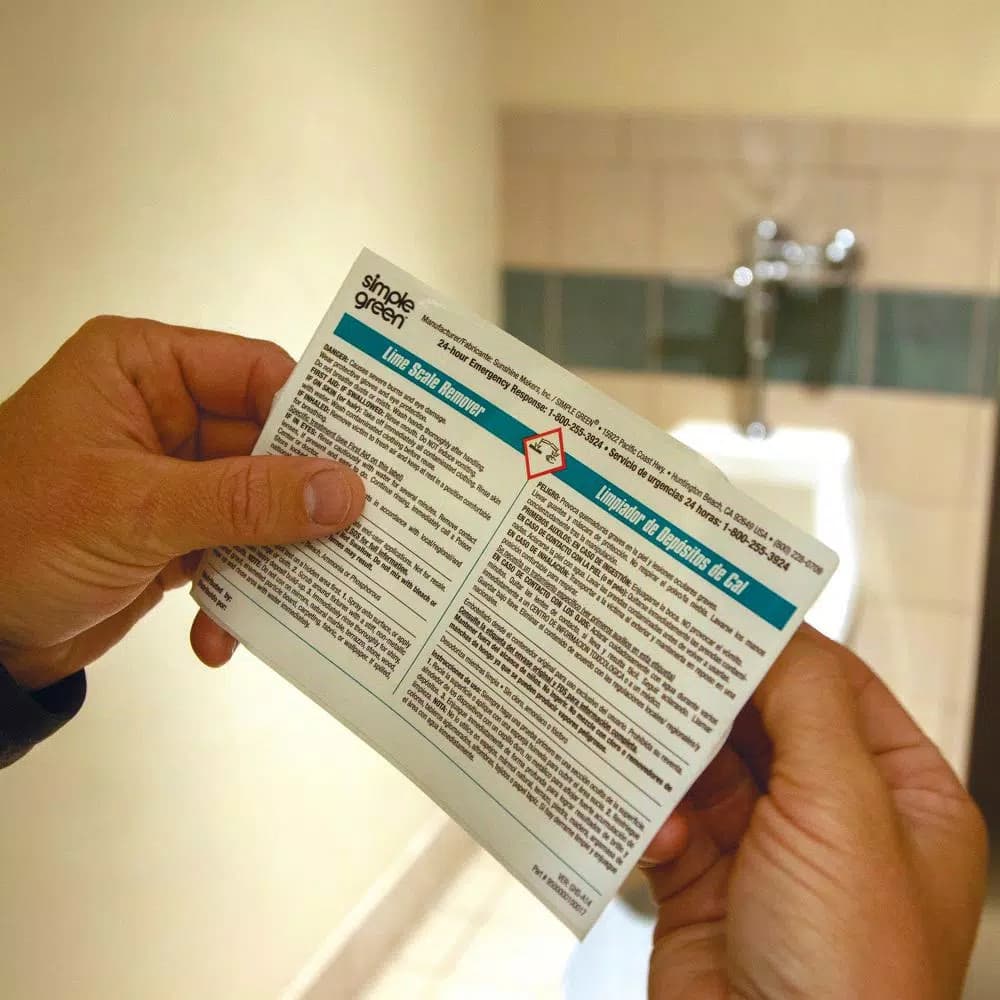 Simple Green Lime Scale Remover Secondary Labels, Bilingual, 10-Pack