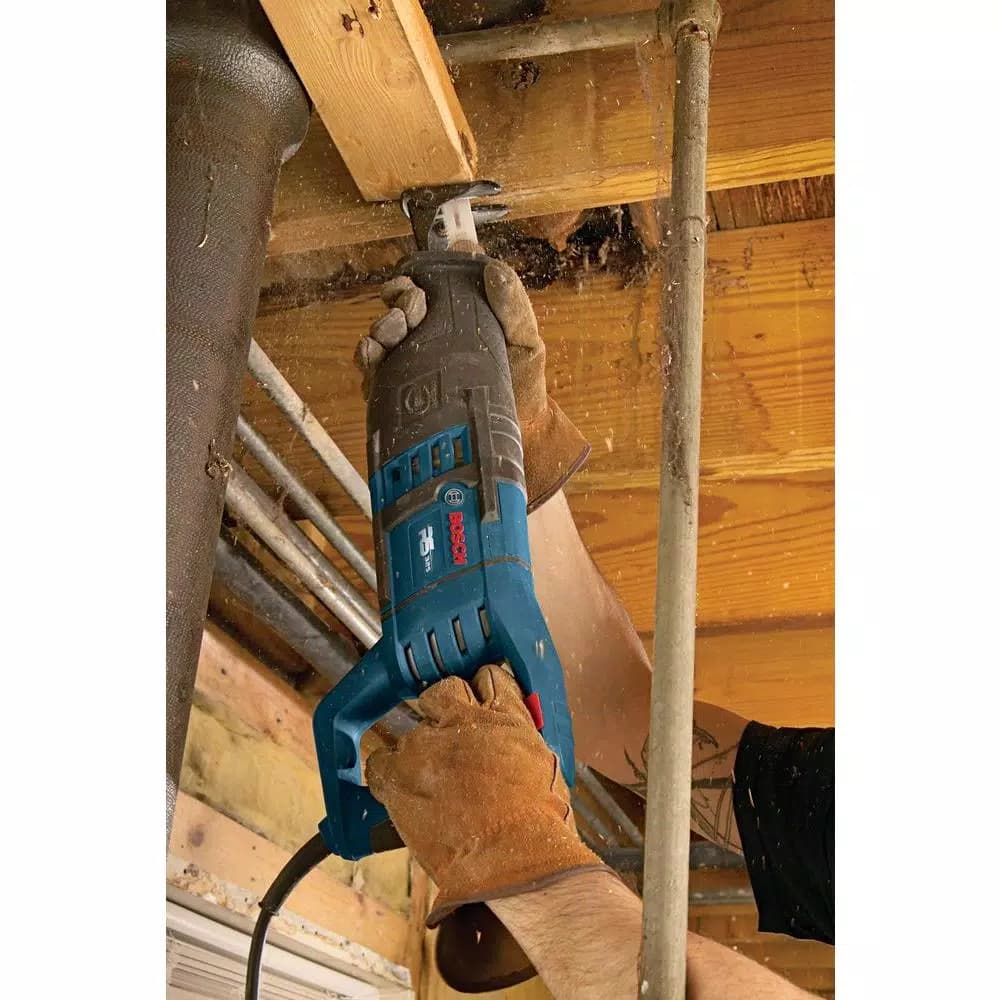 Bosch 12 Amp Corded 1 in. Variable Speed Compact Reciprocating Saw with Carrying Case
