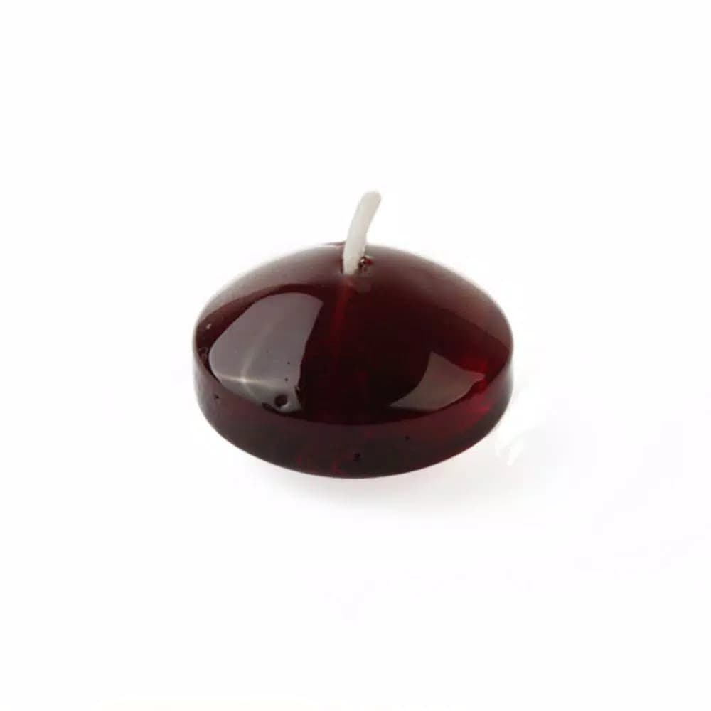 Zest Candle 1.75 in. Clear Brown Gel Floating Candles, Box of 12