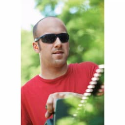 3M Flat Temple Safety Glasses with Grey Tinted Lenses, Black/Gray Semi-Rimless Frame thumbnail 4