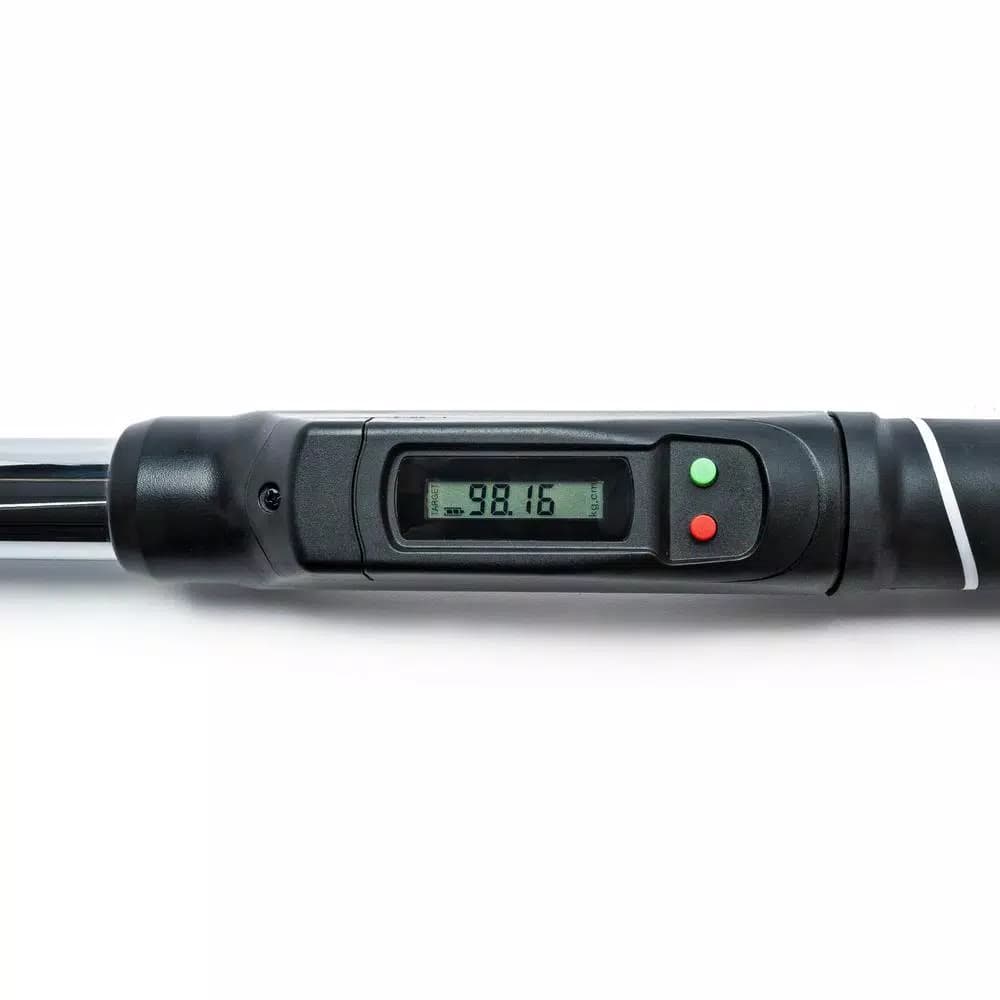 Husky 3/8 in. Drive Digital Display Click Torque Wrench, 5-80 ft. lbs.
