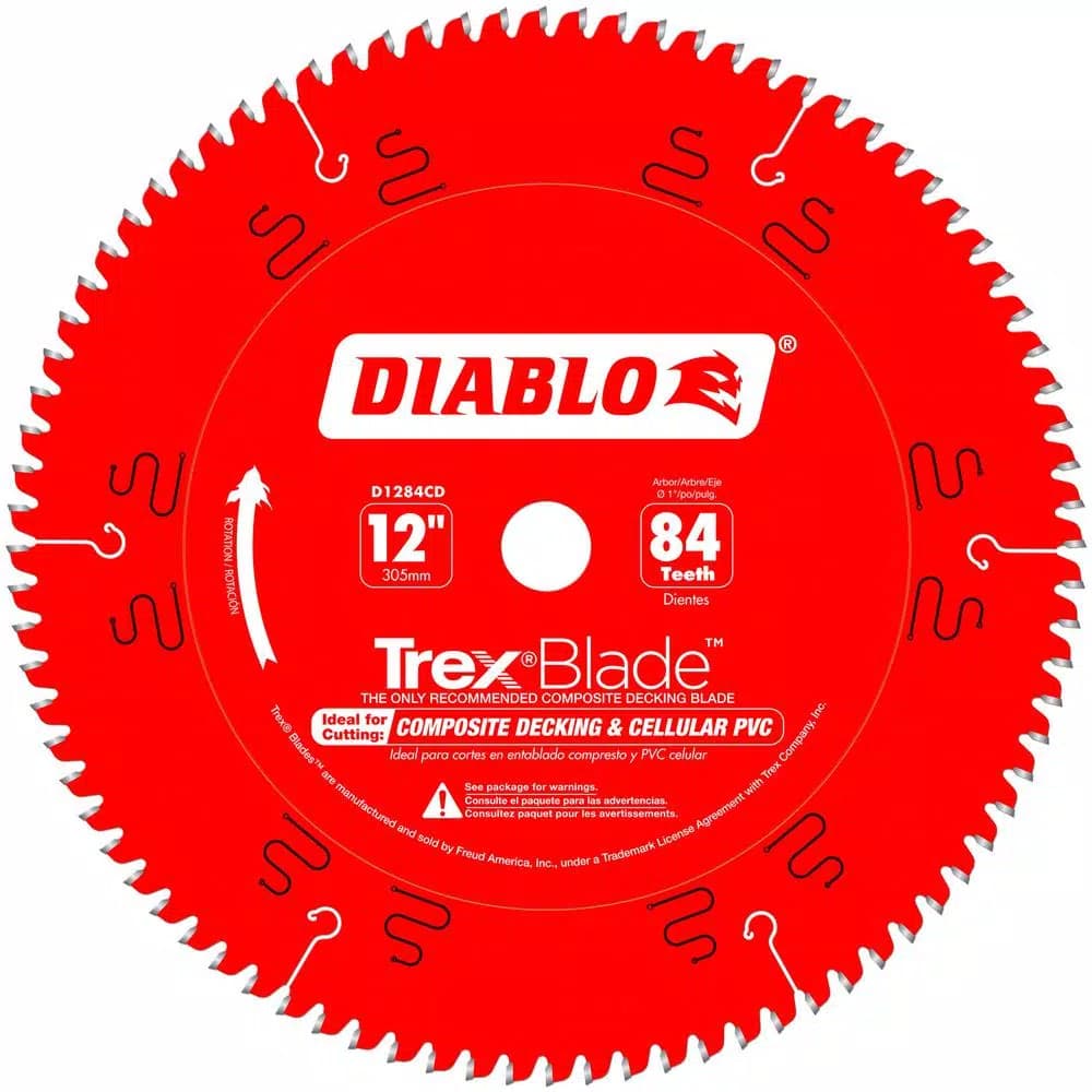 Diablo 12 in. x 84-Tooth Trex Composite Material Circular Saw Blade