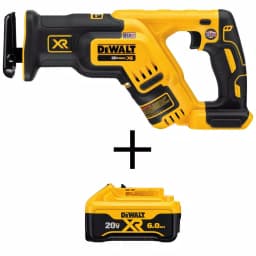 DEWALT 20V MAX XR Cordless Brushless Compact Reciprocating Saw Kit with (1) 6.0 Ah Battery thumbnail 1