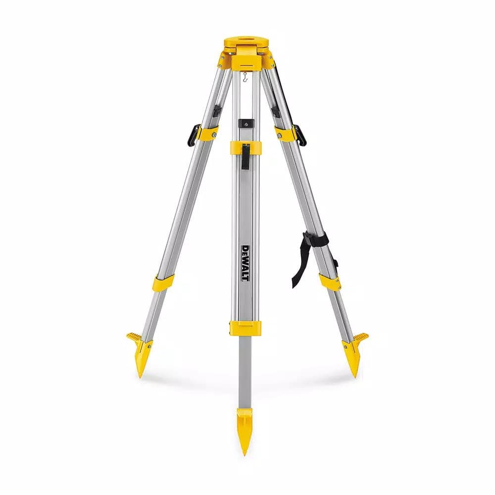 DEWALT 20V MAX Lithium-Ion Red Rotary Laser Level with Construction Tripod Bundle