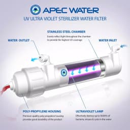APEC Water Systems APEC UV Ultra Violet Sterilizer Water Filter Kit with 1/4 in. Quick Connect thumbnail 3