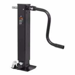 CURT Direct-Weld Square Trailer Jack with Side Handle, 12,000 lbs. Support, 12.5 in. Travel thumbnail 1