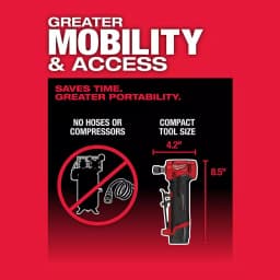 Milwaukee M12 FUEL 1/4 in. Right Angle and Straight Die Grinder Kit, Brushless Cordless thumbnail 4
