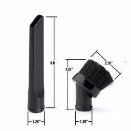 RIDGID 1-1/4 in. Dusting Brush and Crevice Tool Vacuum Attachment Kit thumbnail 6