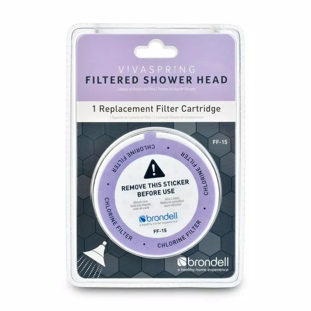 Brondell VivaSpring Replacement Filter Cartridge for FSH25-CB and FSH25-CG Shower Heads