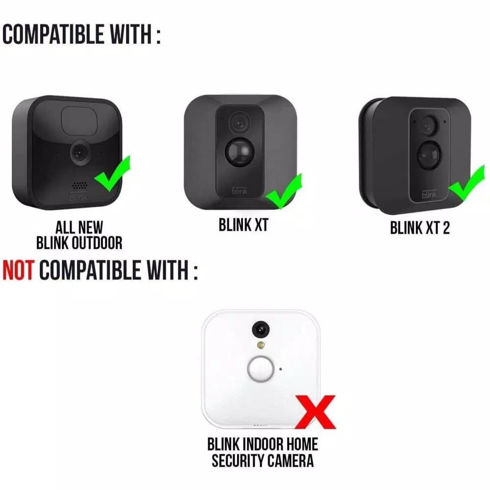 Wasserstein Metal Wall Mount for Blink Outdoor, XT and XT2 Cameras - 3-Pack, Black